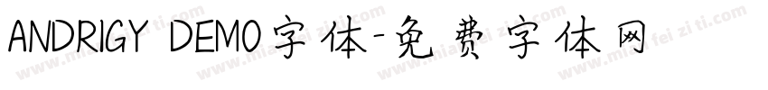 ANDRIGY DEMO字体字体转换